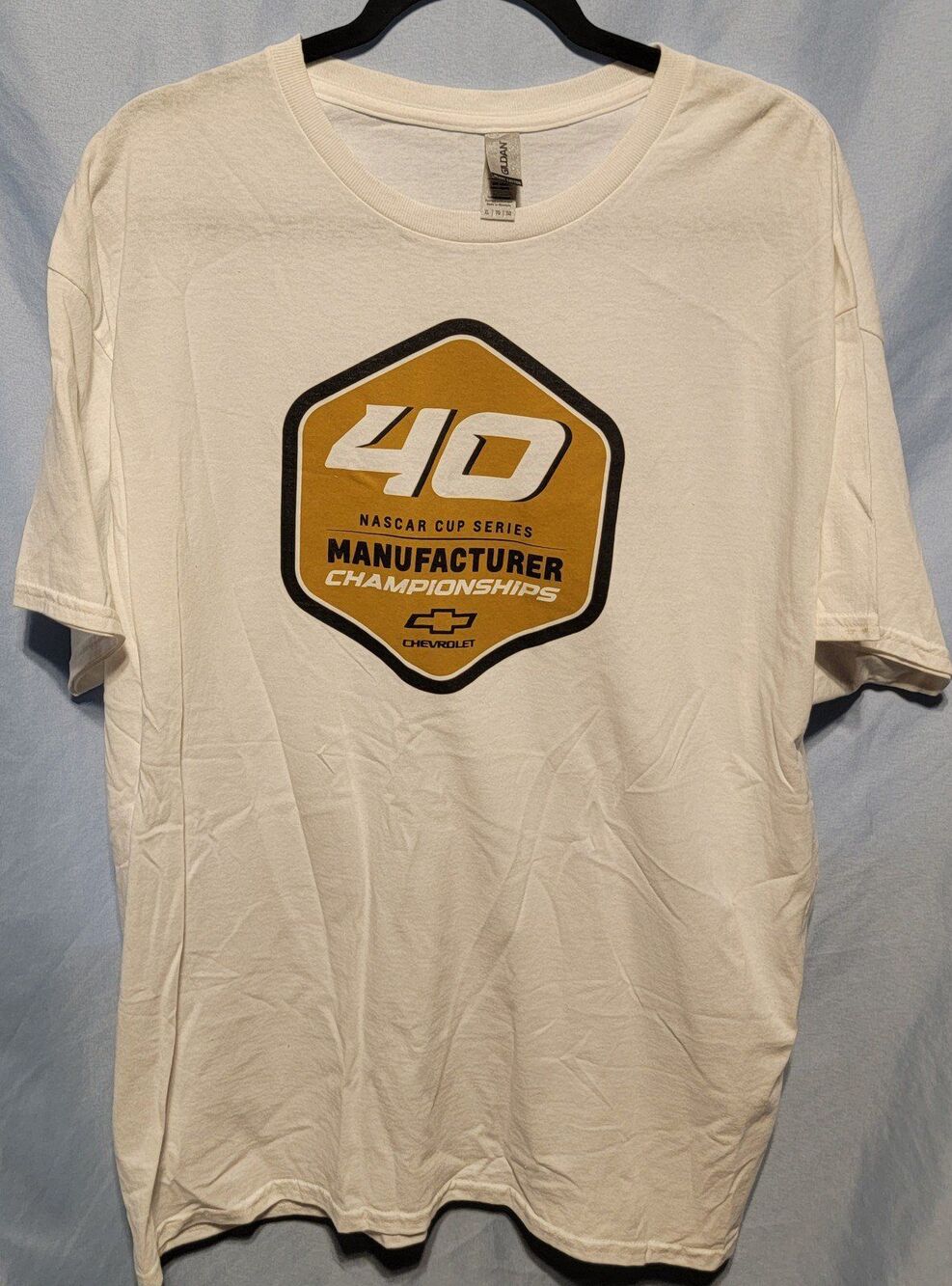 Chevy 40 NASCAR Cup Series Championships Team Issued T-shirt Racing Shirt
